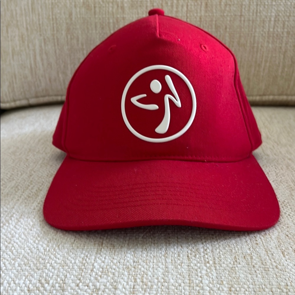 Zumba Fitness Red Cap with White Logo